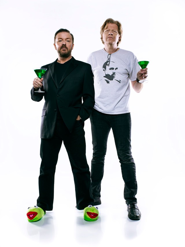 Ricky Gervais & Constantine the Muppet